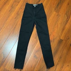 American Apparel black distressed jeans